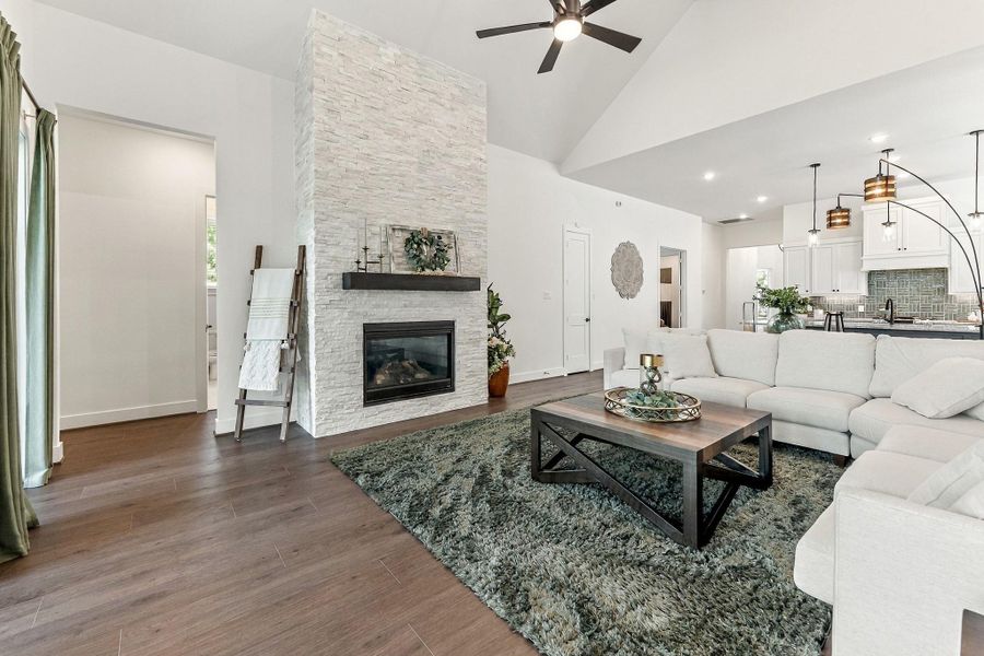 Furnished interior view inside a new home in , Conroe (Image 32).
