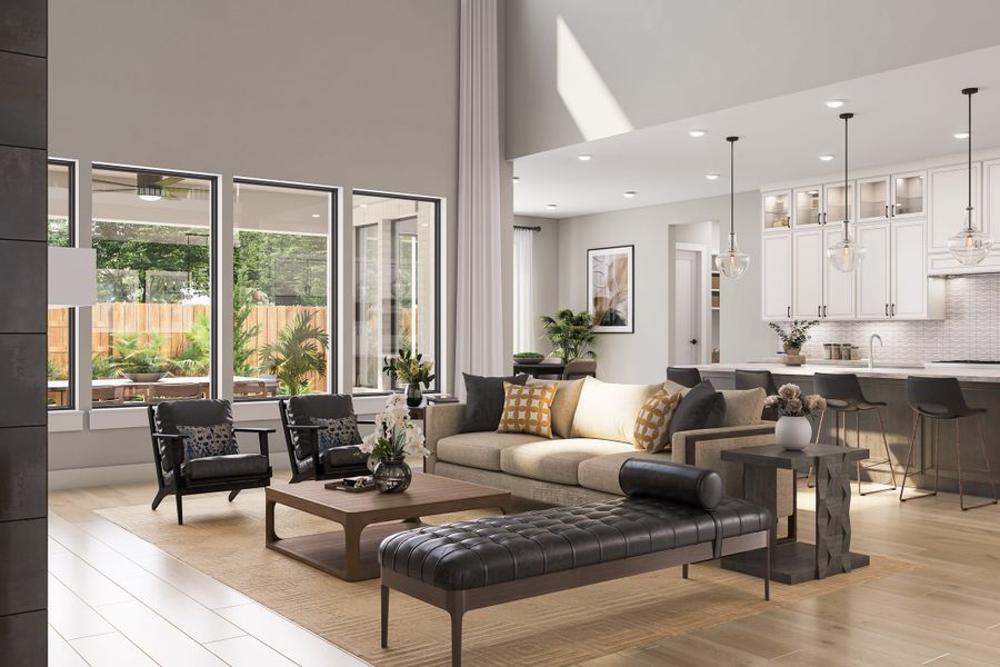 Representative furnished interior of a home built from the Camden by Tri Pointe Homes in The Estates at James Lane, Fulshear (Image 11).
