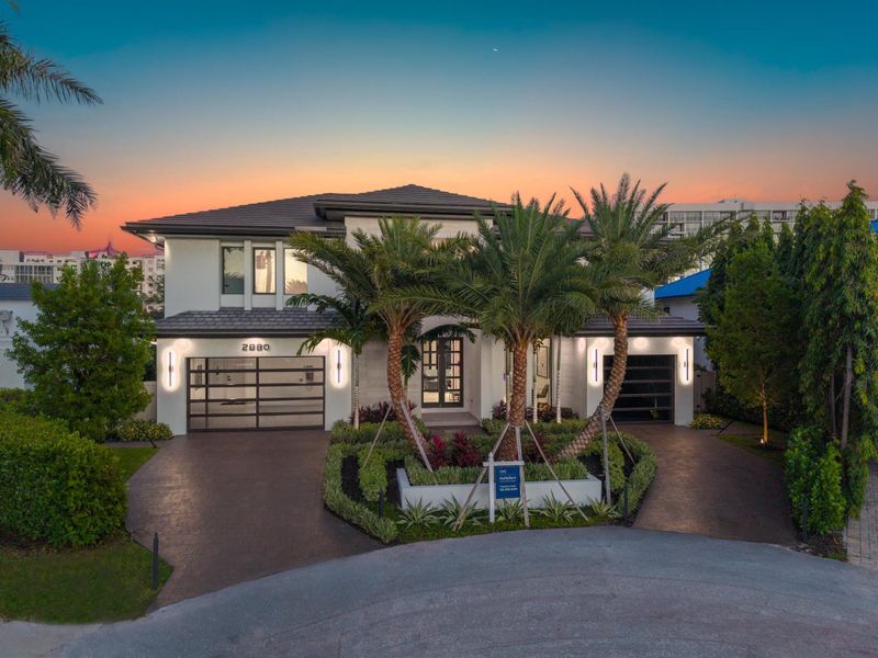 Front exterior of a new home in , Pompano Beach, FL, highlighting curb appeal (Image 29). Front exterior of a new home in , Pompano Beach, FL, highlighting curb appeal (Image 29).