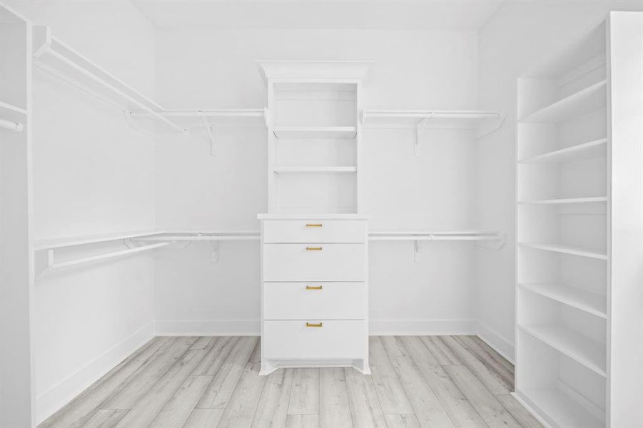 Master walk-in closet