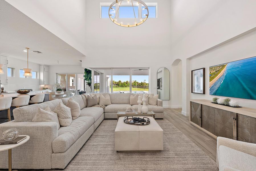 Furnished interior view inside a new home in , Jupiter (Image 14).
