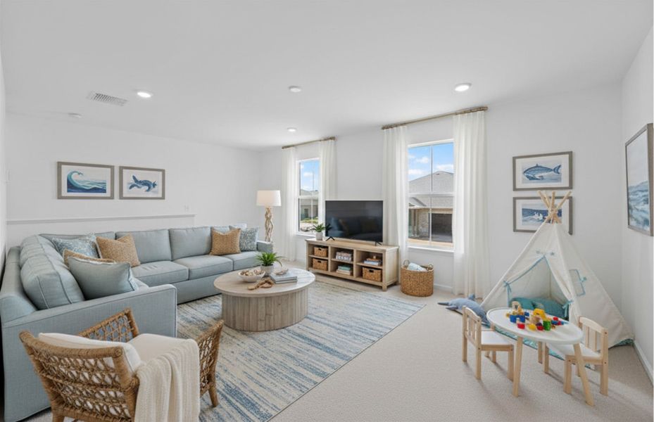 Representative furnished interior of a home built from the Mabel II by Pulte Homes in SeaFlower, Bradenton (Image 10). Representative furnished interior of a home built from the Mabel II by Pulte Homes in SeaFlower, Bradenton (Image 10).
