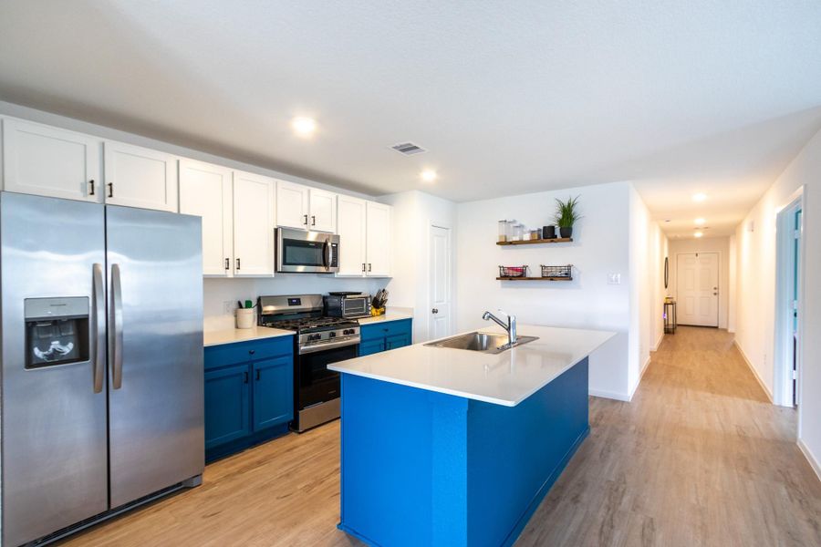 Furnished interior view inside a new home in Samara, League City (Image 15).