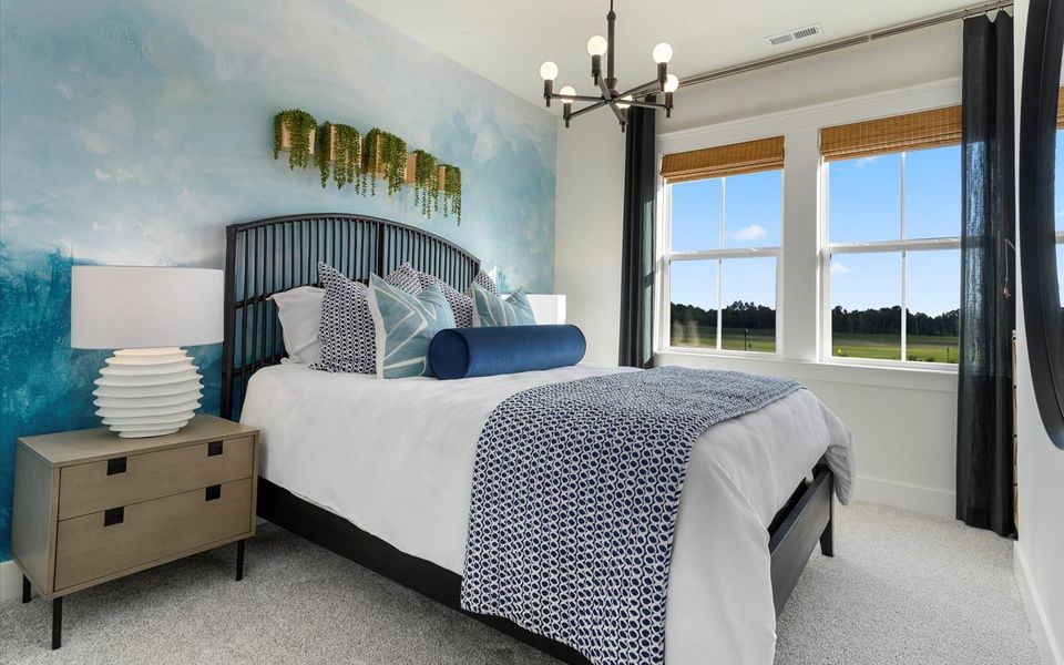 Representative furnished interior of a home built from the Lennox by Brookfield Residential in Townhomes at Wendell Falls, Wendell (Image 18).