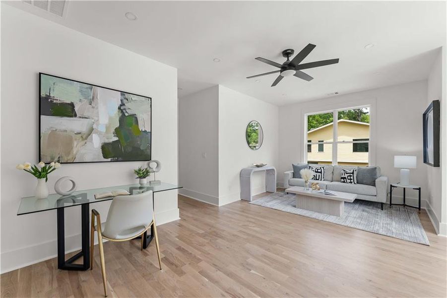 Furnished interior view inside a new home in , Atlanta (Image 13).
