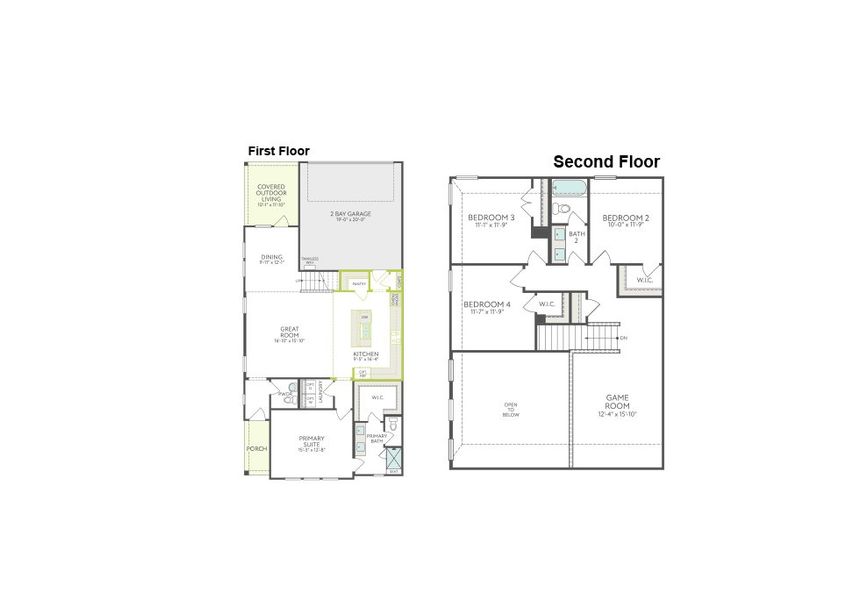 2D floor plan layout of this home in The Retreat at Harvest, Argyle, TX (Image 2). 2D floor plan layout of this home in The Retreat at Harvest, Argyle, TX (Image 2).