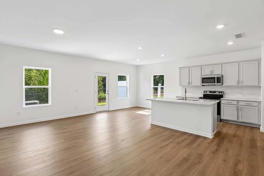 Family Room & Kitchen