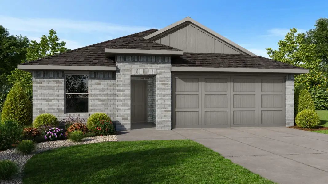 Representative exterior photo of a completed home built from the Ellis by D.R. Horton in Somerset, Hillsboro, TX (Image 17).