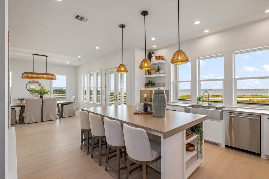 Furnished interior view inside a new home in , Galveston (Image 15).