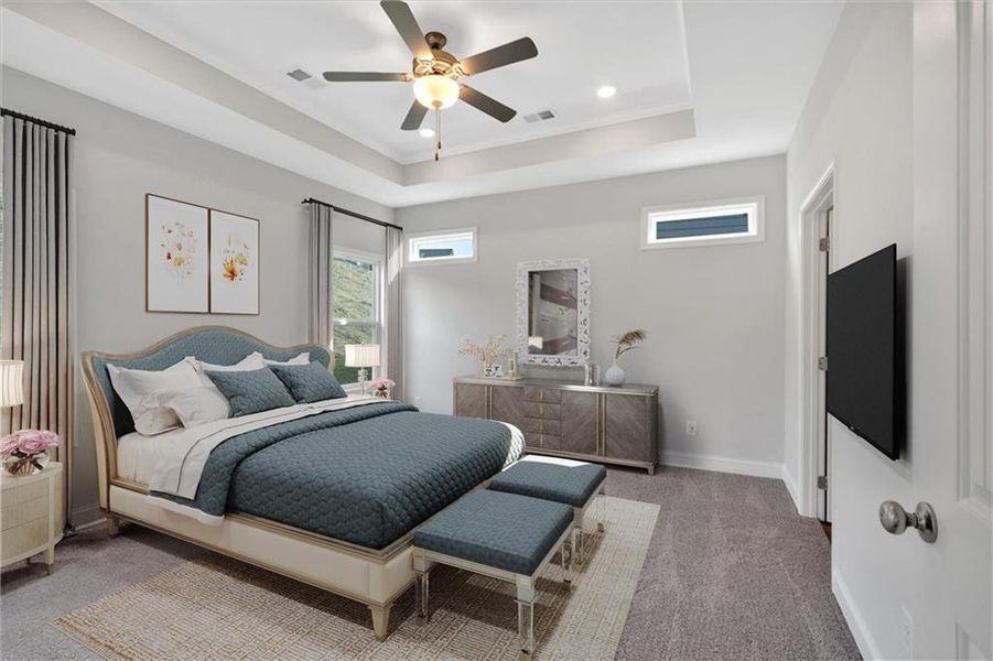 Furnished interior view inside a new home in Heritage Pointe at The Georgian, Villa Rica (Image 6).
