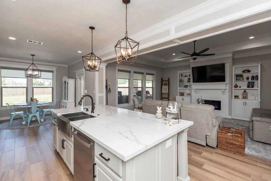 Furnished interior view inside a new home in , Lumberton (Image 17). Furnished interior view inside a new home in , Lumberton (Image 17).