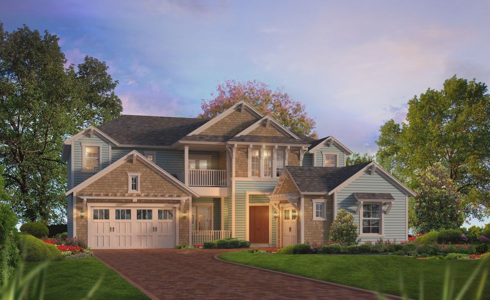 Representative exterior photo of a completed home built from the Brooke by ICI Homes in Mosaic, Daytona Beach, FL (Image 6).