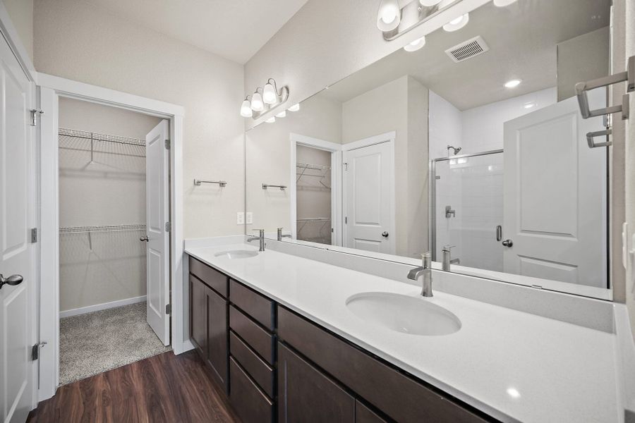 Furnished interior view inside a new home in Ridge at Lorson Ranch, Colorado Springs (Image 12).
