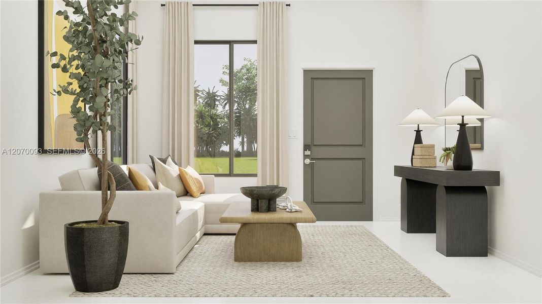 Furnished interior view inside a new home in Coral Breeze, Miami (Image 11).
