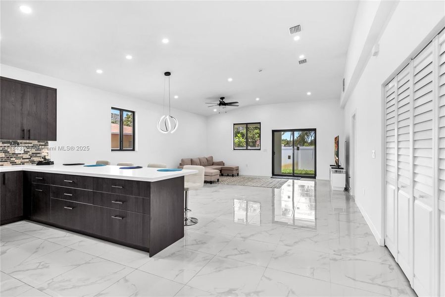 Furnished interior view inside a new home in , Pompano Beach (Image 29).