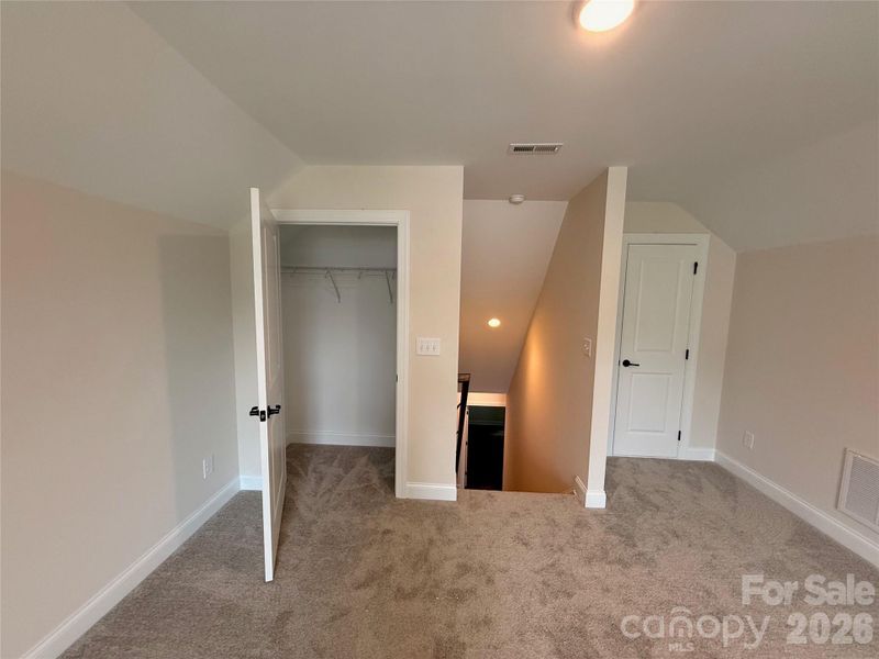 Closet in upper bedroom