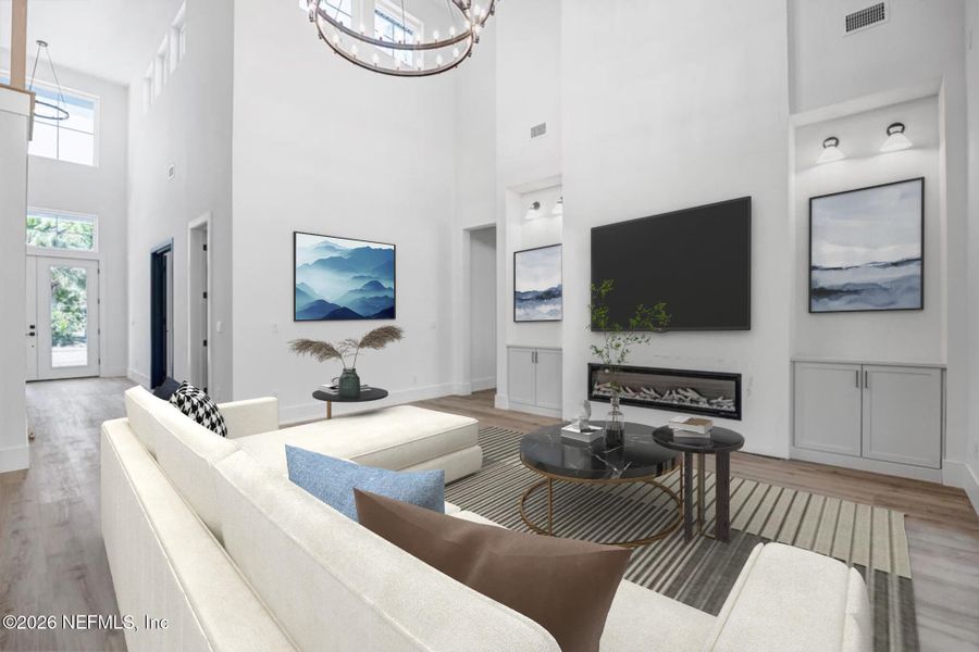 Furnished interior view inside a new home in , St. Augustine (Image 11).