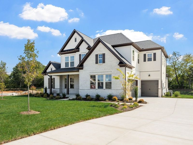 Front exterior of a new home in Shelton Square, Murfreesboro, TN, highlighting curb appeal (Image 29).