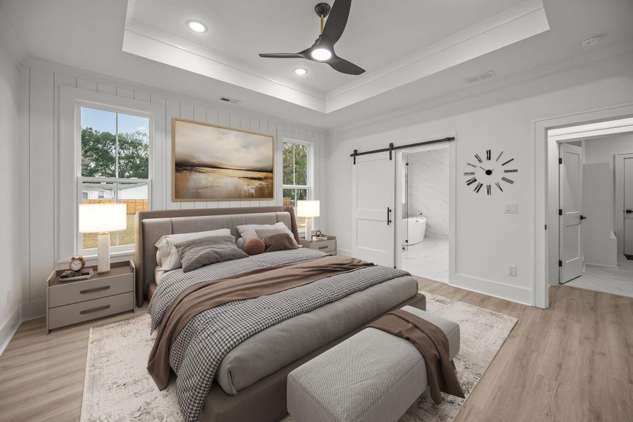 Furnished interior view inside a new home in , Johns Island (Image 9).