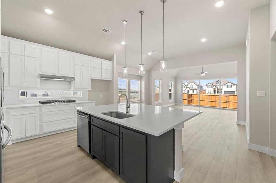 Furnished interior view inside a new home in Villages of Creekwood, Frisco (Image 6).