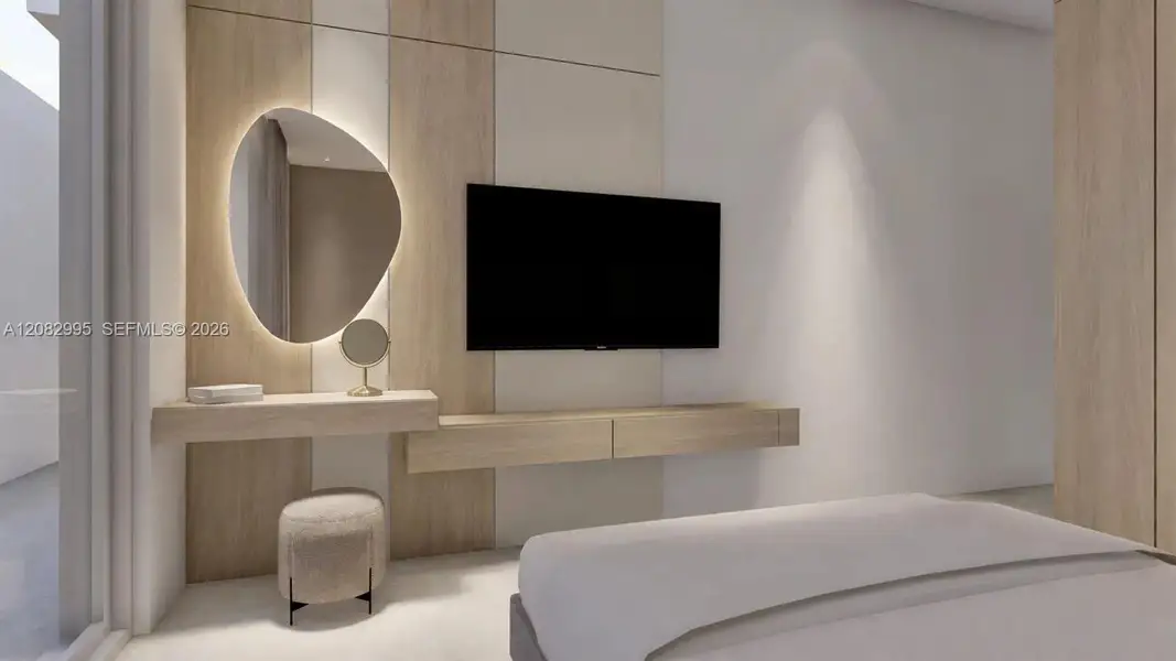 Furnished interior view inside a new home in , Miami Springs (Image 9).