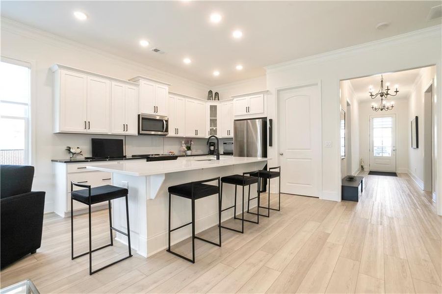 Furnished interior view inside a new home in Courtyards at Traditions, Cumming (Image 13).