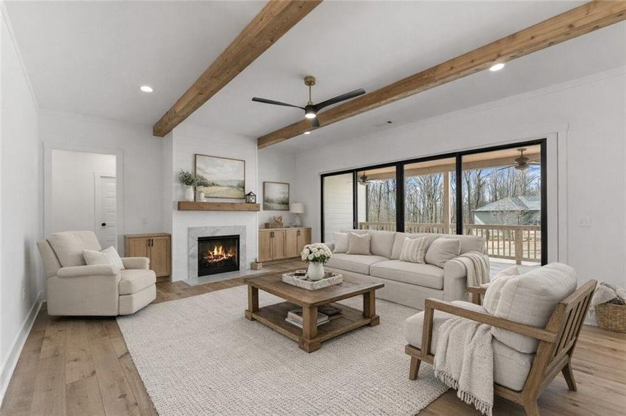 Furnished interior view inside a new home in , Gainesville (Image 20).