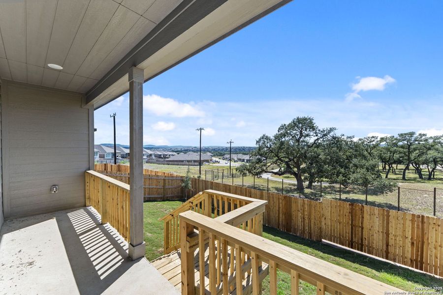 Exterior details and patio area of a home in Hidden Trails: Coastline Collection, Bulverde (Image 2). Exterior details and patio area of a home in Hidden Trails: Coastline Collection, Bulverde (Image 2).
