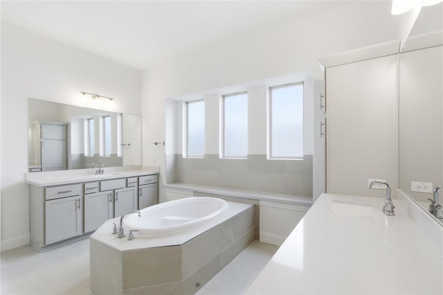 Furnished interior view inside a new home in Retreat at San Gabriel, Georgetown (Image 11).