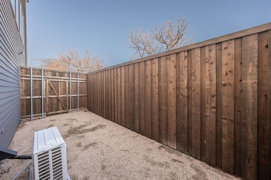 Exterior details and patio area of a home in , Dallas (Image 2). Exterior details and patio area of a home in , Dallas (Image 2).