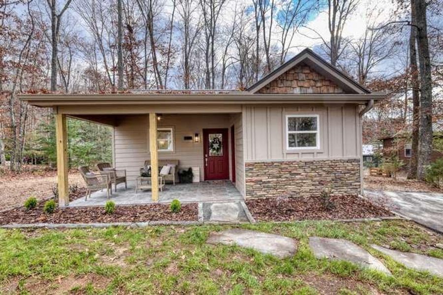 Exterior details and patio area of a home in , Blairsville (Image 16). Exterior details and patio area of a home in , Blairsville (Image 16).