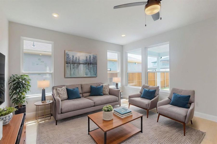 Furnished interior view inside a new home in , Rowlett (Image 6).