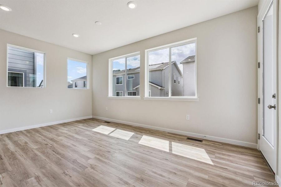 Spacious, unfurnished interior of a new home in Floret Collection at Parkdale Commons, Lafayette (Image 17). Spacious, unfurnished interior of a new home in Floret Collection at Parkdale Commons, Lafayette (Image 17).