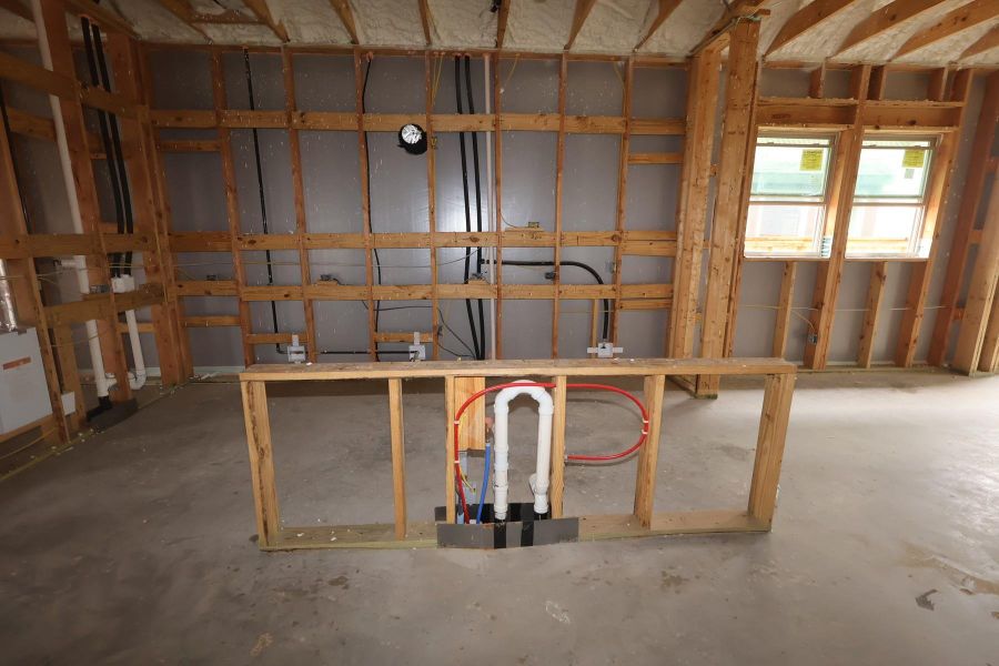 In-progress construction of a new home in Prairieland Village - Grove Collection, Cypress, TX (Image 9).