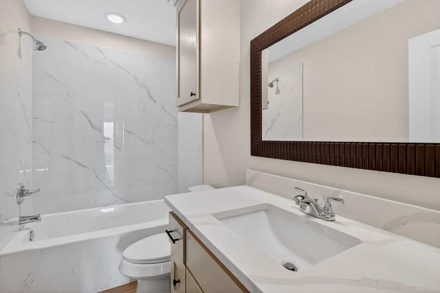 Furnished interior view inside a new home in , Snook (Image 7).