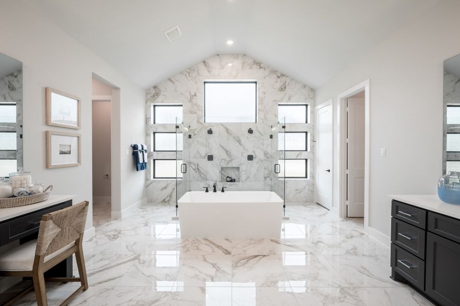 Representative furnished interior of a home built from the Meritage by Tri Pointe Homes in The Estates at James Lane, Fulshear (Image 87).