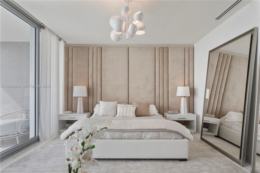 Furnished interior view inside a new home in , Miami (Image 19).