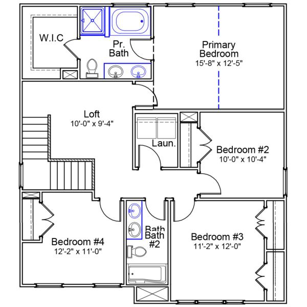 2D floor plan layout of this home in Ellington, Elgin, SC (Image 4).