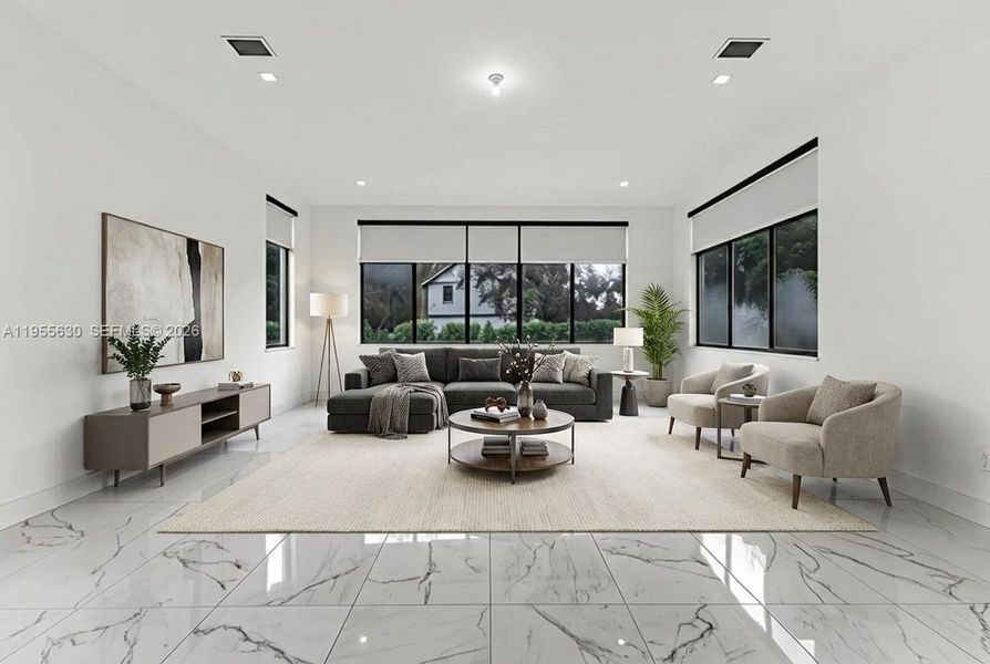 Furnished interior view inside a new home in , Southwest Ranches (Image 7).