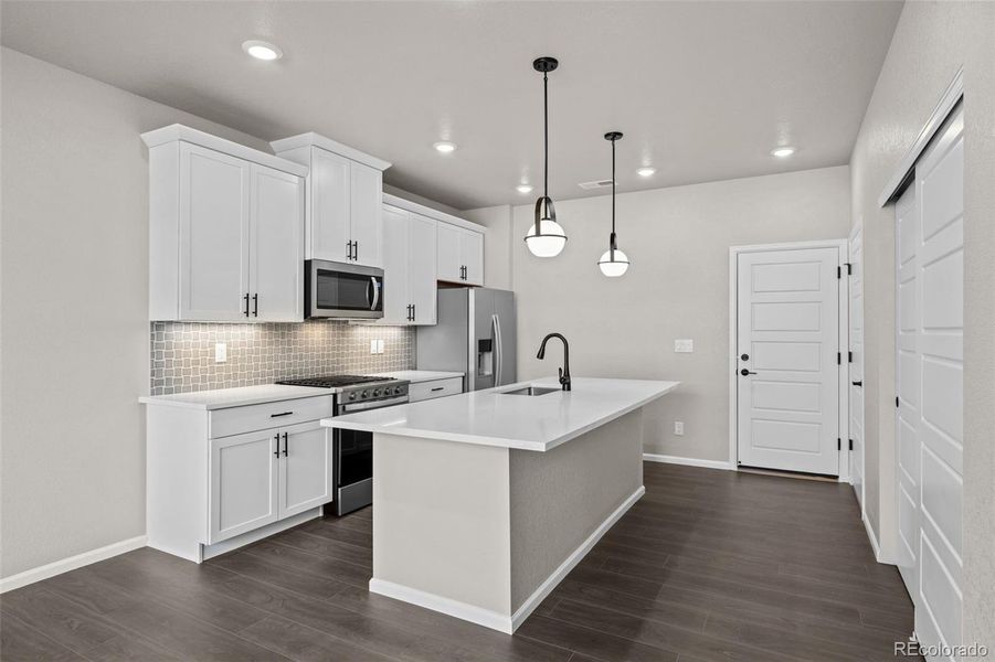 Furnished interior view inside a new home in Ralston Creek, Arvada (Image 13).