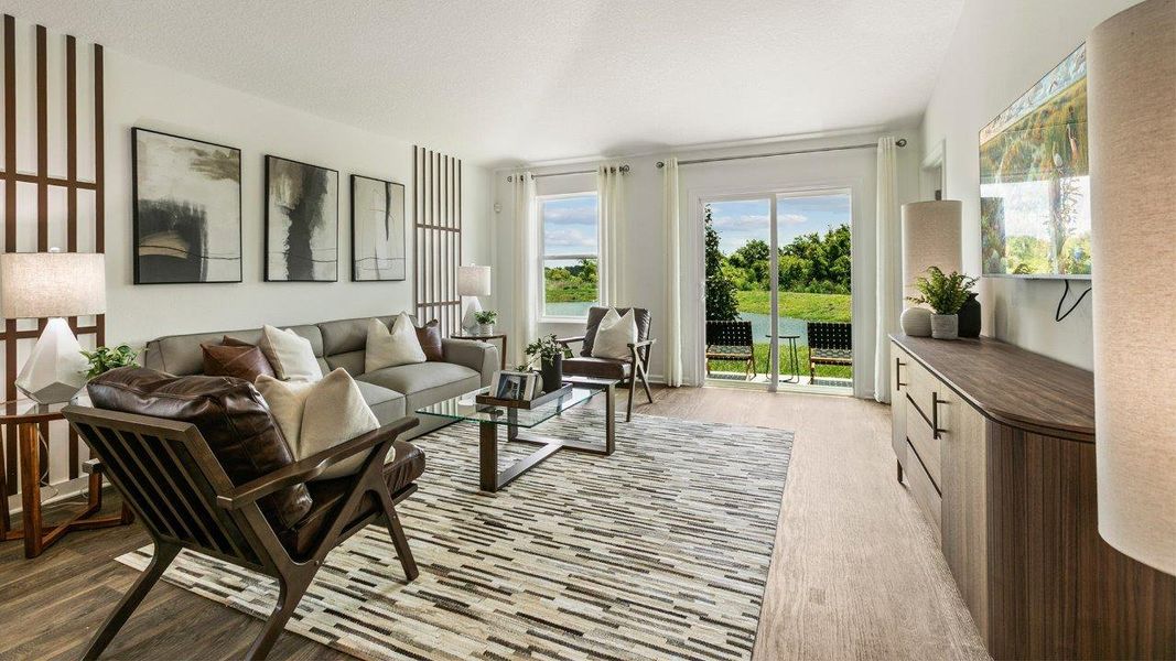 Representative furnished interior of a home built from the BERKELEY by D.R. Horton in Rookery, Green Cove Springs (Image 11).