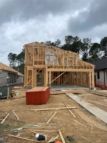 In-progress construction of a new home in , Magnolia, TX (Image 3).