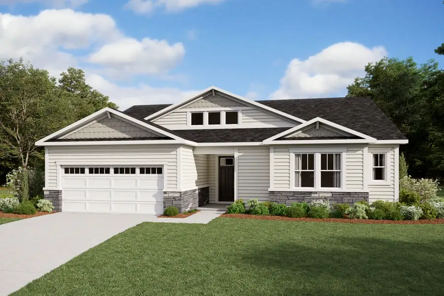 Representative exterior photo of a completed home built from the Appalachian by Mattamy Homes in The Preserve At Reedy Creek, Benson, NC (Image 2).