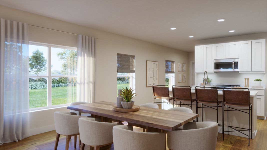 Representative furnished interior of a home built from the Coral by Risewell Homes in Eagletail Landings, Howey-in-the-Hills (Image 6). Representative furnished interior of a home built from the Coral by Risewell Homes in Eagletail Landings, Howey-in-the-Hills (Image 6).