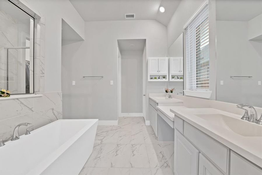 Furnished interior view inside a new home in , Fate (Image 6).