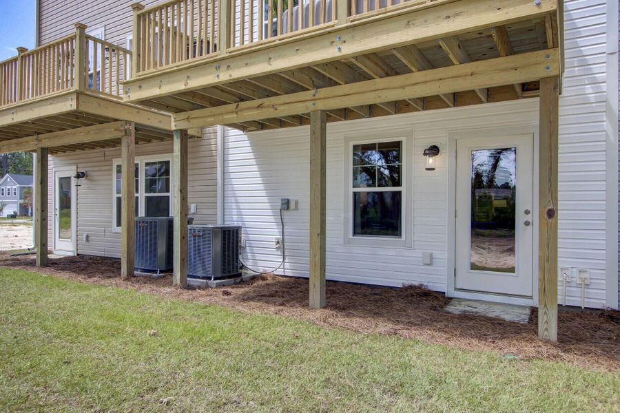 Exterior details and patio area of a home in , Johns Island (Image 24). Exterior details and patio area of a home in , Johns Island (Image 24).