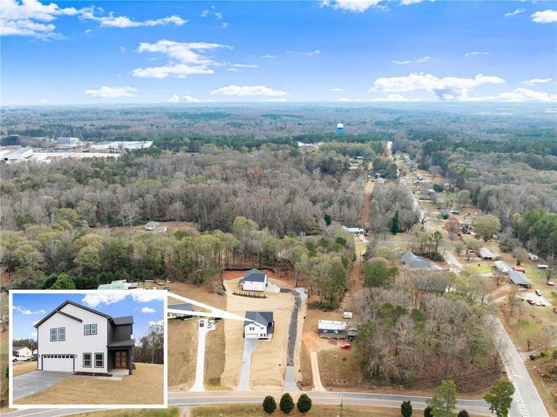 Front exterior of a new home in , Jefferson, GA, highlighting curb appeal (Image 1).