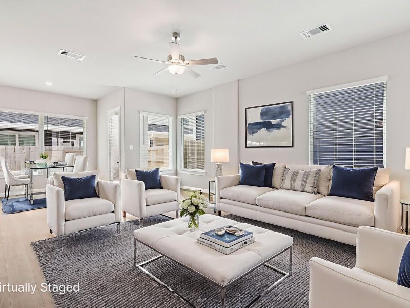 Furnished interior view inside a new home in Kemah Crossing - Luxe Series, Kemah (Image 9).