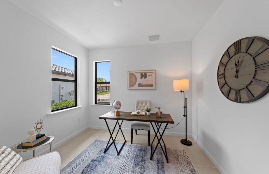 Furnished interior view inside a new home in Del Webb Naples, Ave Maria (Image 7).