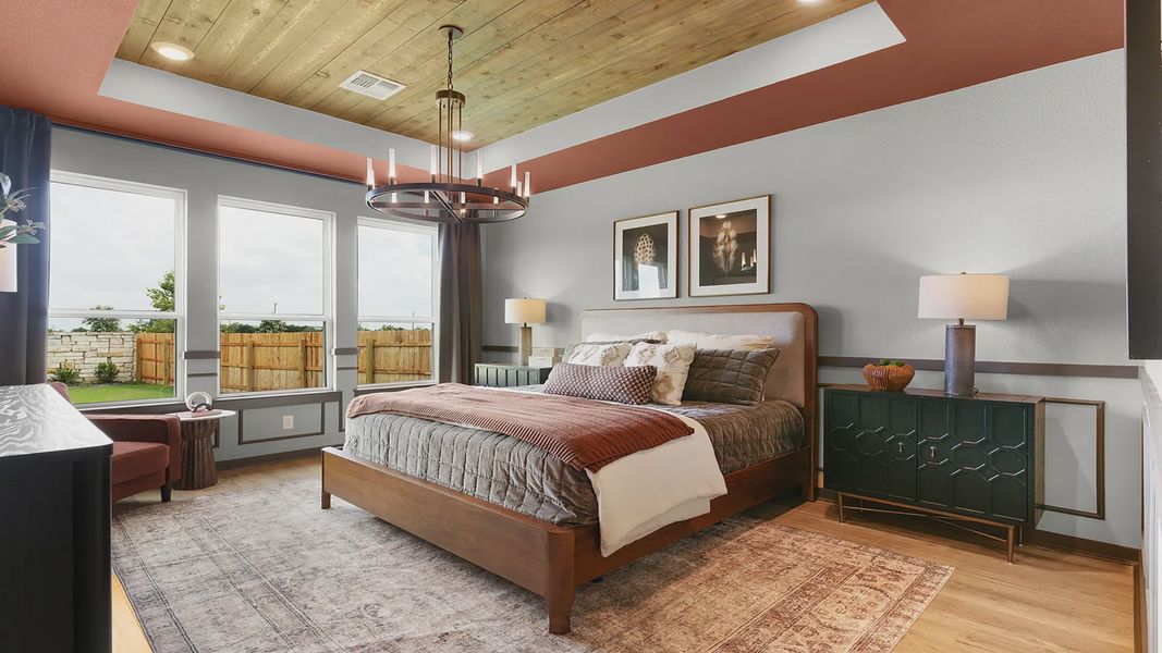 Representative furnished interior of a home built from the Madison by Chesmar Homes in Nolina, Georgetown (Image 21).